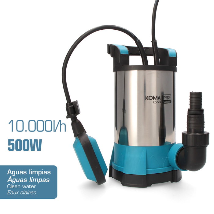 Koma Tools Bomba sumergible de aguas limpias 500W Bal-500