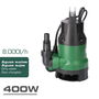 Koma Tools Bomba Drenaje Aguas Sucias BAS-400 400W 8000 L/H Sumergible Automática