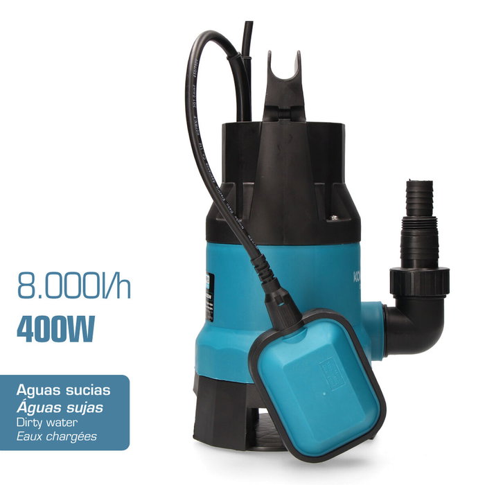 Koma Tools Bomba de drenaje para aguas sucias Bas-400 400W Koma Tools Bomba de drenaje para aguas sucias Bas-400 400W
