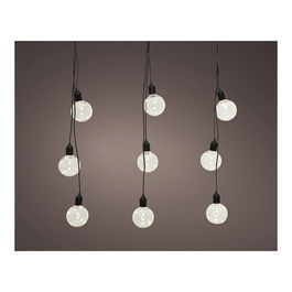 Lumineo Guirnalda Bombillas Exterior Forma Globo IP44 3m 12 LEDs Luz Cálida