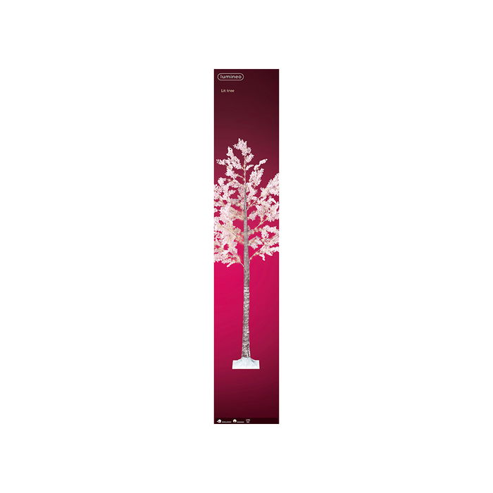 Arbol micro led flores rosas ip44 210cm