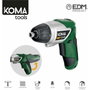 Koma Tools Atornillador Recargable 3,6 V con 54 Puntas