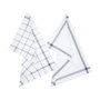 Atmosphera Trapos de cocina cuadros azules 45 x 70 cm, 2 uds