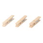 Edm 24 Pinzas de Madera para la Ropa, Muelle Metálico Inoxidable, Medida 7 cm