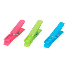 Edm 24 pinzas de plástico de colores variados