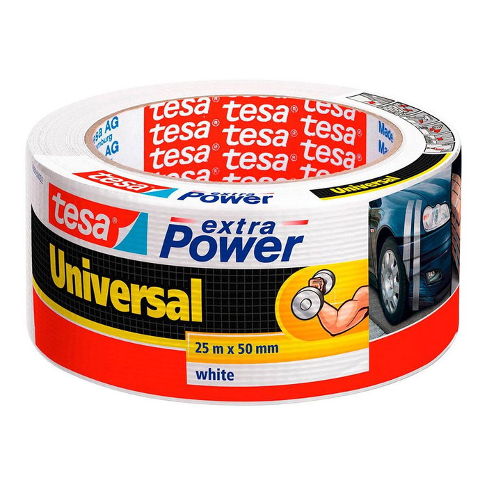 Tesa Cinta americana universal extra power blanca 50 mm x 25 m Tesa Cinta americana universal extra power blanca 50 mm x 25 m