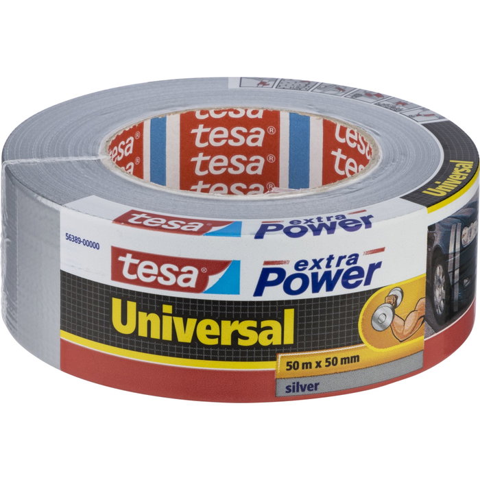 Tesa Cinta americana universal extra power plata 50 mm x 50 m Tesa Cinta americana universal extra power plata 50 mm x 50 m