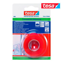 Tesa Cinta Doble Cara Exterior Transparente 19 mm x 5 m