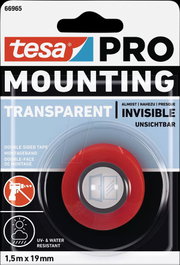 Tesa Mounting Pro Cinta de Doble Cara Transparente 19 mm x 5 m