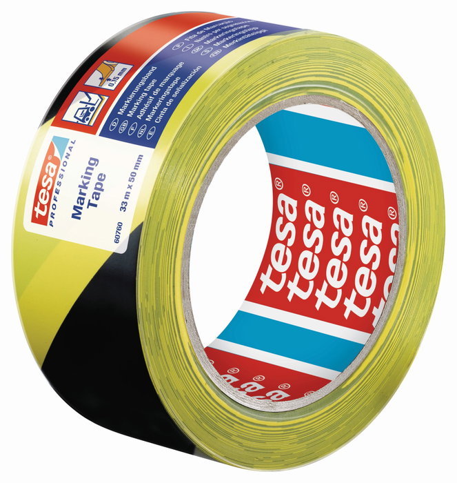 Tesa Cinta de Señalización Negro/Amarillo 50mm x 33m Tesa Cinta de Señalización Negro/Amarillo 50mm x 33m