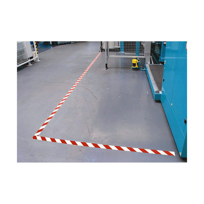 Tesa Cinta de balizar adhesiva rojo/blanco 50 mm x 33 m Tesa Cinta de balizar adhesiva rojo/blanco 50 mm x 33 m