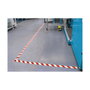 Tesa Cinta de balizar adhesiva rojo/blanco 50 mm x 33 m