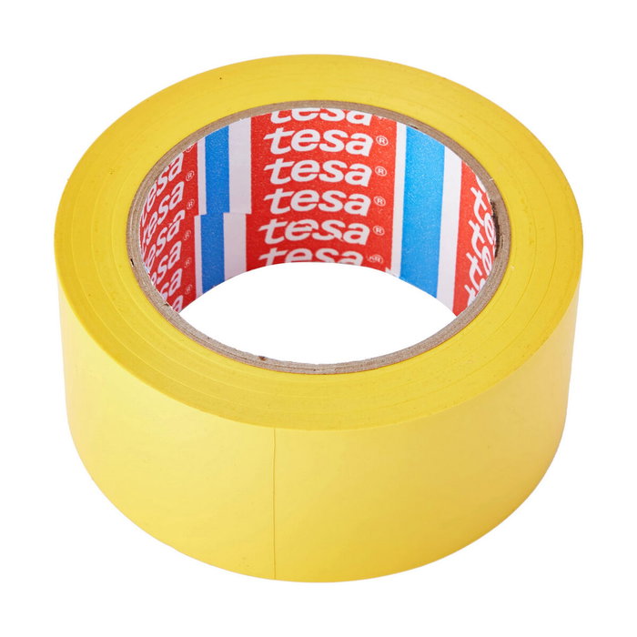 Tesa Cinta de balizar adhesiva amarilla 50 mm x 33 m Tesa Cinta de balizar adhesiva amarilla 50 mm x 33 m