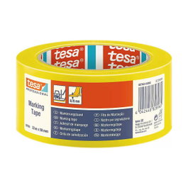 Tesa Cinta de Señalización Amarilla 50 mm x 33 m