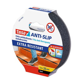 Cinta Adhesiva Tesa Antideslizante Rollo 5X25 Negro