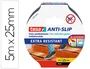 TESA Cinta Antideslizante Negra 25 mm x 5 m