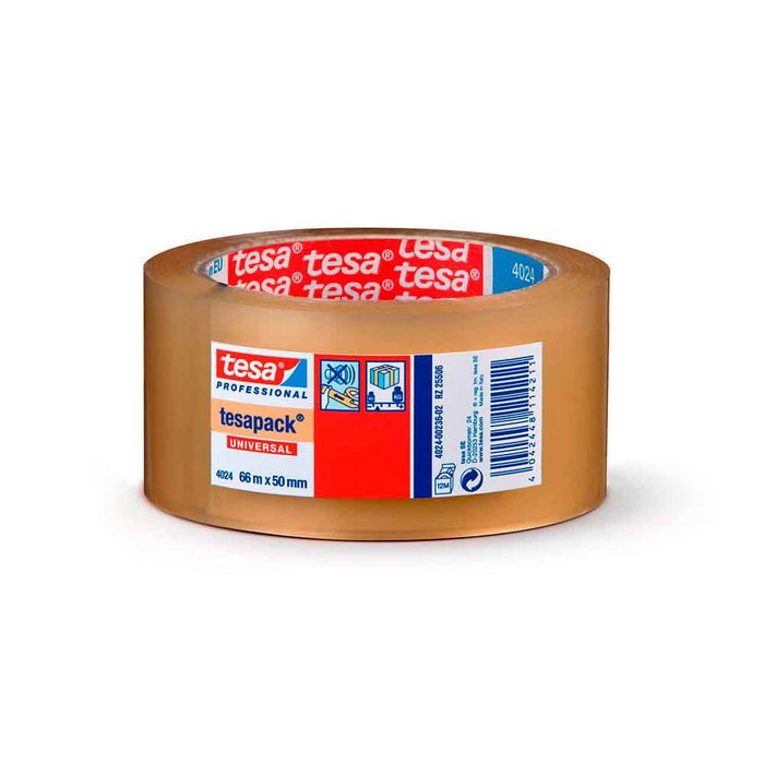 Tesa Cinta de Embalaje de Poliolefina Transparente 66 m x 50 mm Tesa Cinta de Embalaje de Poliolefina Transparente 66 m x 50 mm