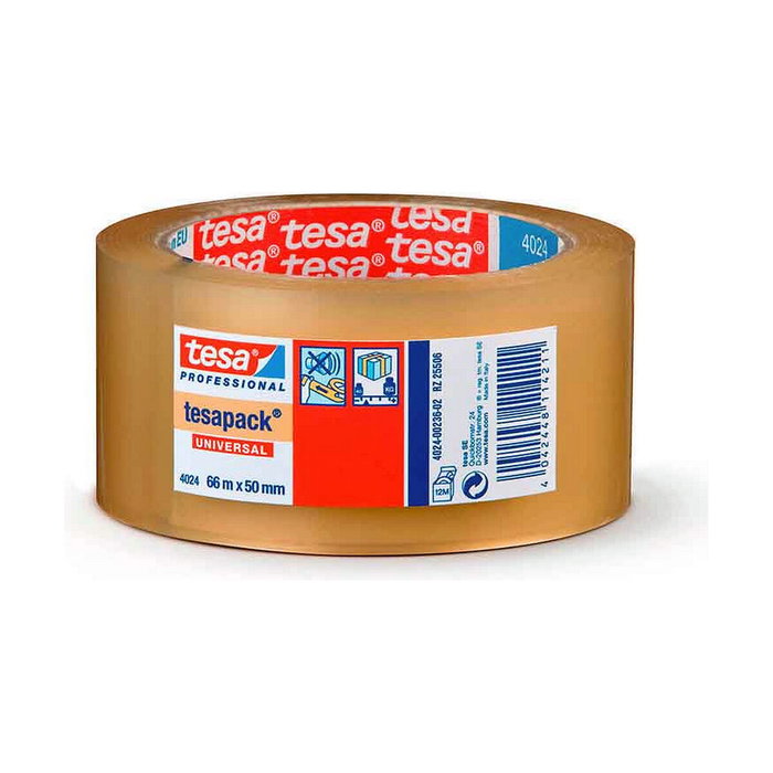 Tesa Cinta de Embalaje de Poliolefina Transparente 66 m x 50 mm Tesa Cinta de Embalaje de Poliolefina Transparente 66 m x 50 mm