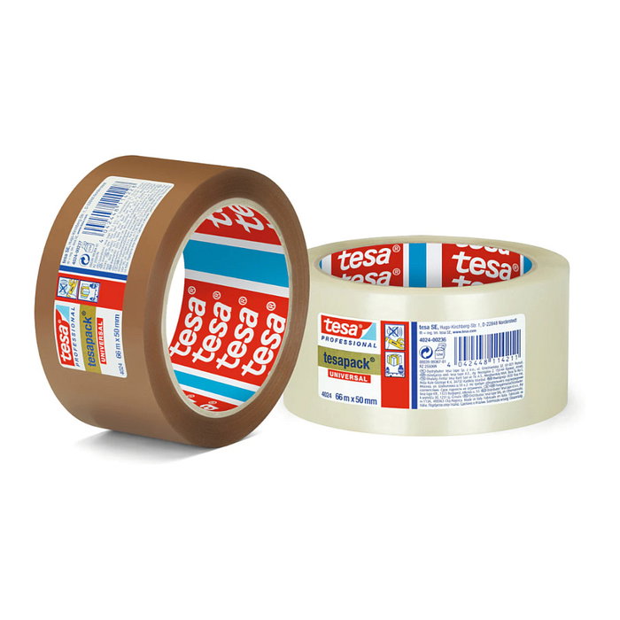 Tesa Cinta de Embalaje de Poliolefina Transparente 66 m x 50 mm Tesa Cinta de Embalaje de Poliolefina Transparente 66 m x 50 mm
