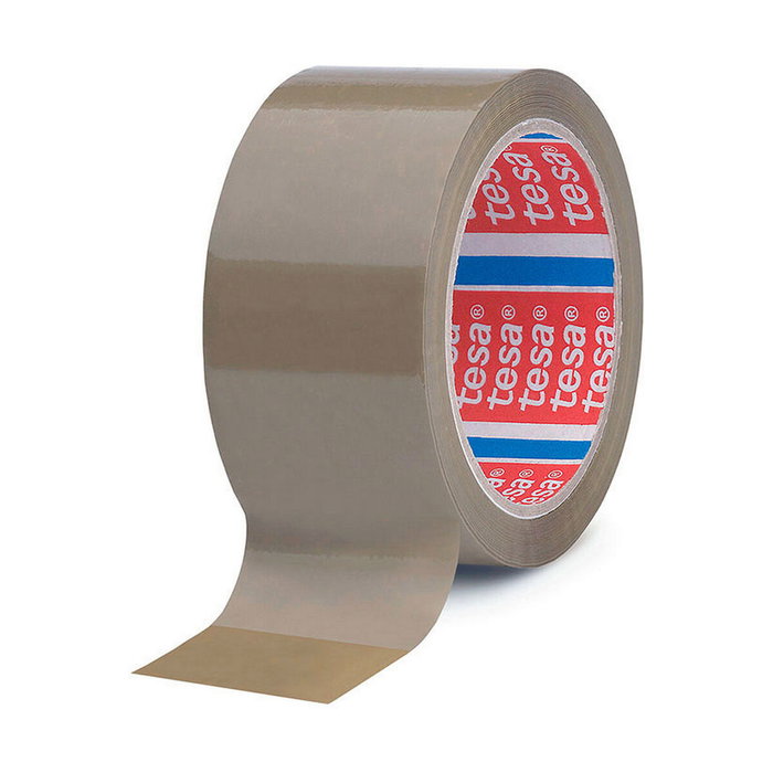 Tesa Cinta de embalar marrón 43 micras 50 mm x 66 m Tesa Cinta de embalar marrón 43 micras 50 mm x 66 m