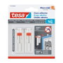 Tesa Clavo Adhesivo Ajustable para Pared Pintada y Yeso, Pack de 2