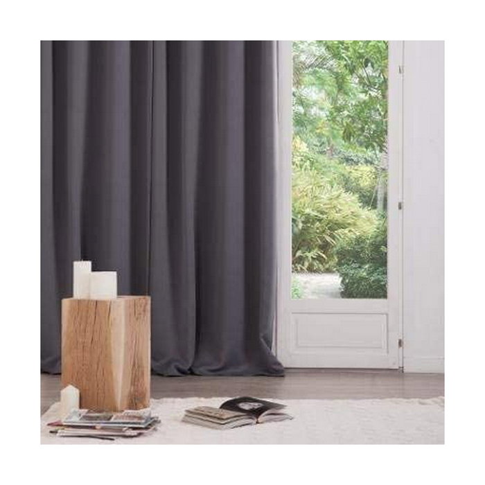 Atmosphera Cortina de ocultación gris, 2 uds, 135 x 240 cm