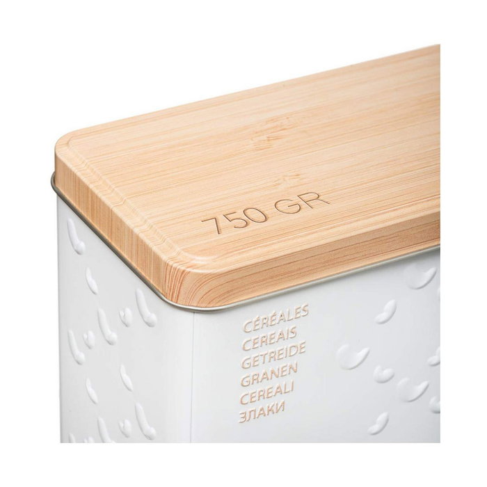 5Five Caja metálica Scandi nature para cereales 750 g 5Five Caja metálica Scandi nature para cereales 750 g