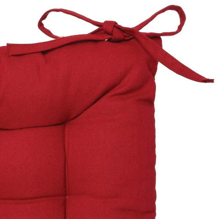 Atmosphera Cojín para silla estilo galleta color granate 38 x 38 cm Atmosphera Cojín para silla estilo galleta color granate 38 x 38 cm