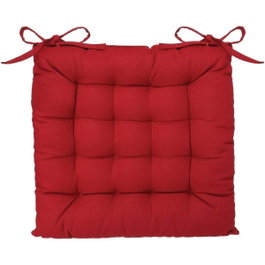 Atmosphera Cojín para silla estilo galleta color granate 38 x 38 cm