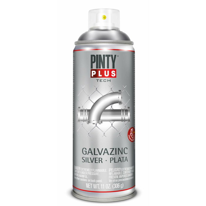 Pinty Plus Pintura en spray galvanizado en frío plata Pinty Plus Pintura en spray galvanizado en frío plata