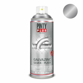 Pinty Plus Pintura en spray galvanizado en frío plata