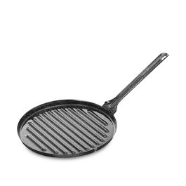 Vaello Plancha Redonda Esmaltada Ø24cm Acero Laminado Antiácido Apta Fuego Llama