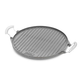 Vaello Plancha Redonda Hierro Fundido Ø43 cm Doble Cara Lisa y Estriada