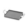 Vaello Plancha Hierro Fundido Rectangular 27 x 21 cm Doble Cara Lisa Estriada