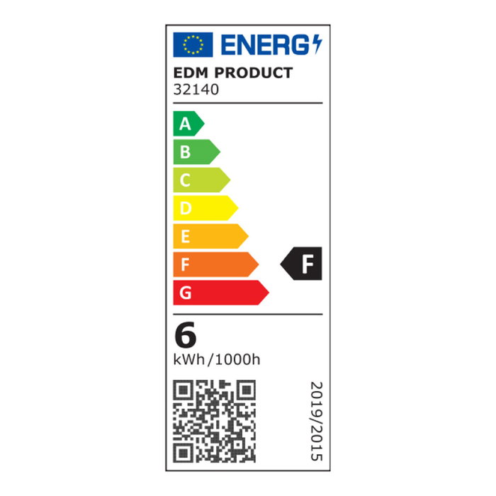 Edm Aplique LED Cuadrado 4 Proyecciones 6W 516lm 3000K Luz Cálida IP54 Edm Aplique LED Cuadrado 4 Proyecciones 6W 516lm 3000K Luz Cálida IP54