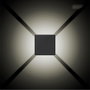 Edm Aplique LED Cuadrado 4 Proyecciones 6W 516lm 3000K Luz Cálida IP54