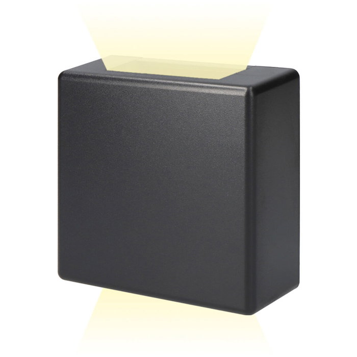 Edm Aplique LED cuadrado con 2 proyecciones 3W 237 lm 4000K luz día