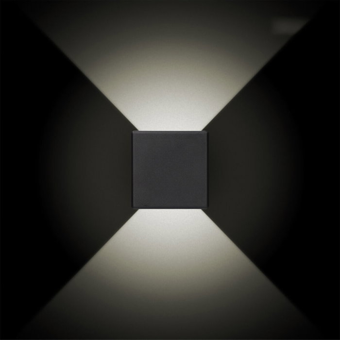 Edm Aplique LED cuadrado con 2 proyecciones 3W 237 lm 4000K luz día