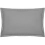 Atmosphera Funda de almohada de algodón gris 70 x 50 cm