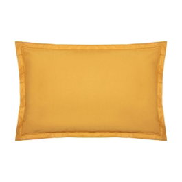 Atmosphera Funda de almohada de algodón mostaza 70 x 50 cm