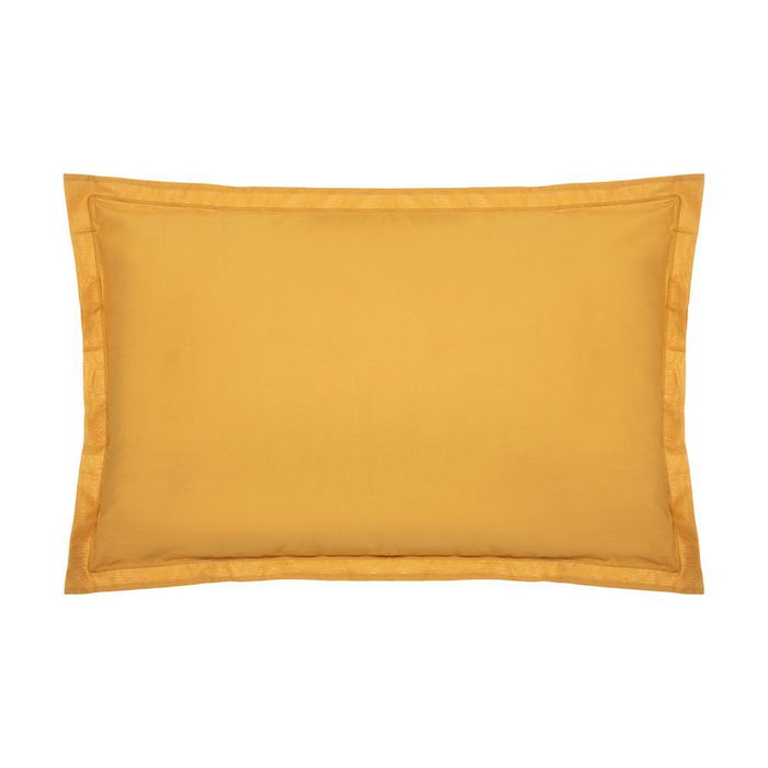 Atmosphera Funda de almohada de algodón color mostaza 70 x 50 cm Atmosphera Funda de almohada de algodón color mostaza 70 x 50 cm