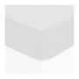 Atmosphera Sábana ajustable de algodón blanco 140 x 190 cm