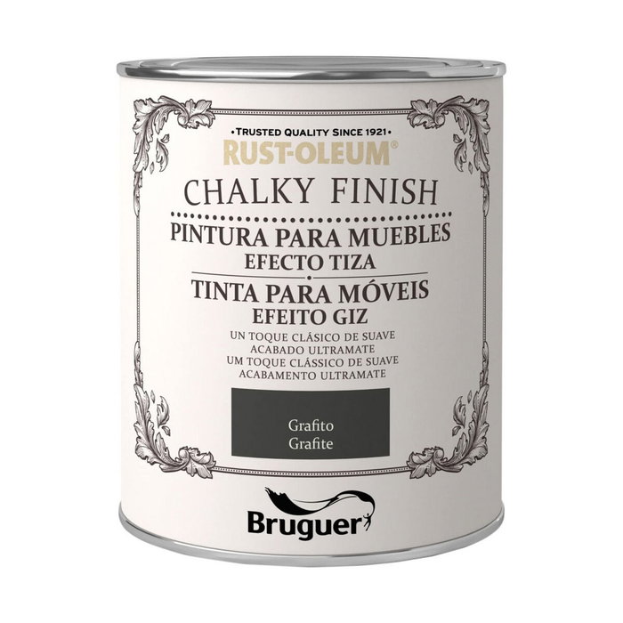Bruguer Rust-oleum chalky finish muebles grafito 750 ml Bruguer Rust-oleum chalky finish muebles grafito 750 ml