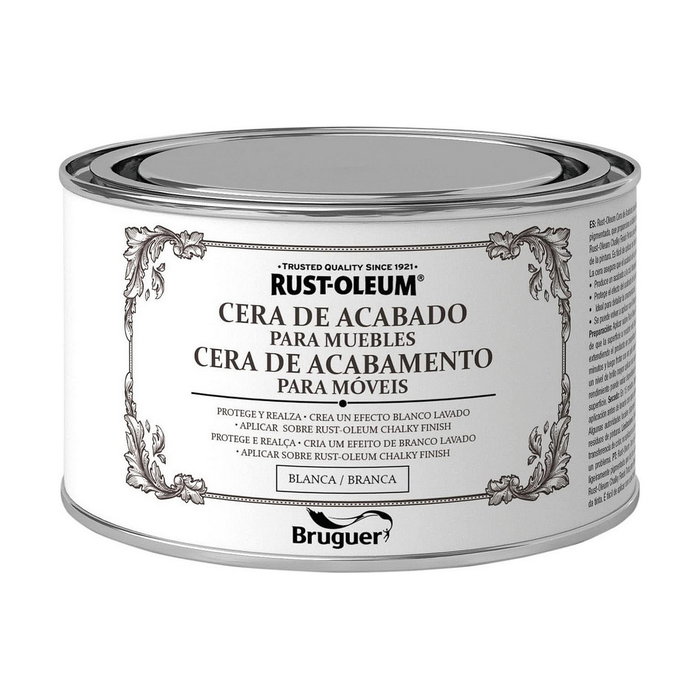 Bruguer Rust-oleum chalky finish cera para muebles blanca 400 ml Bruguer Rust-oleum chalky finish cera para muebles blanca 400 ml