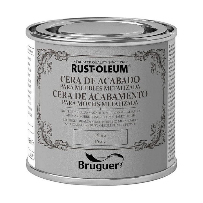 Bruguer Rust-oleum chalky finish cera para muebles plata 125 ml Bruguer Rust-oleum chalky finish cera para muebles plata 125 ml