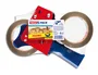 TESA Pack de Precintadora Manual con 2 Rollos de Cinta Marrón 50 mm x 66 m