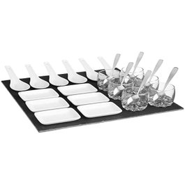 5Five Set de aperitivo de 25 piezas con base de pizarra