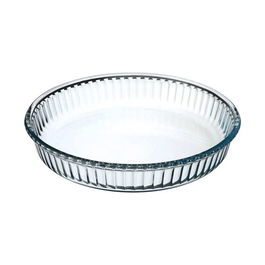 5Five Fuente Plana Redonda para Horno Ø26 cm Cristal Transparente