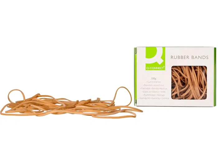 Q-connect Gomillas Elásticas 100 gr, 90 x 2 mm