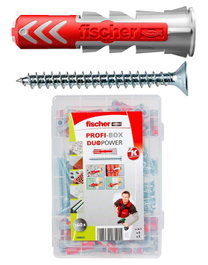 Fischer Tacos duopower 6/8 + tornillos, maletín 160 uds